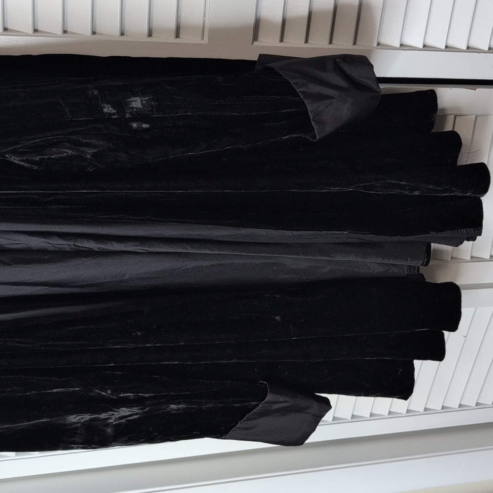 Alex Evenings Vintage Black Velvet Cardigan - Picture 3 of 6